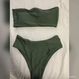 Army green bikini
